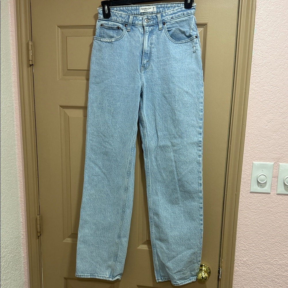 Abercrombie & Fitch Light Blue Straight Leg Jeans